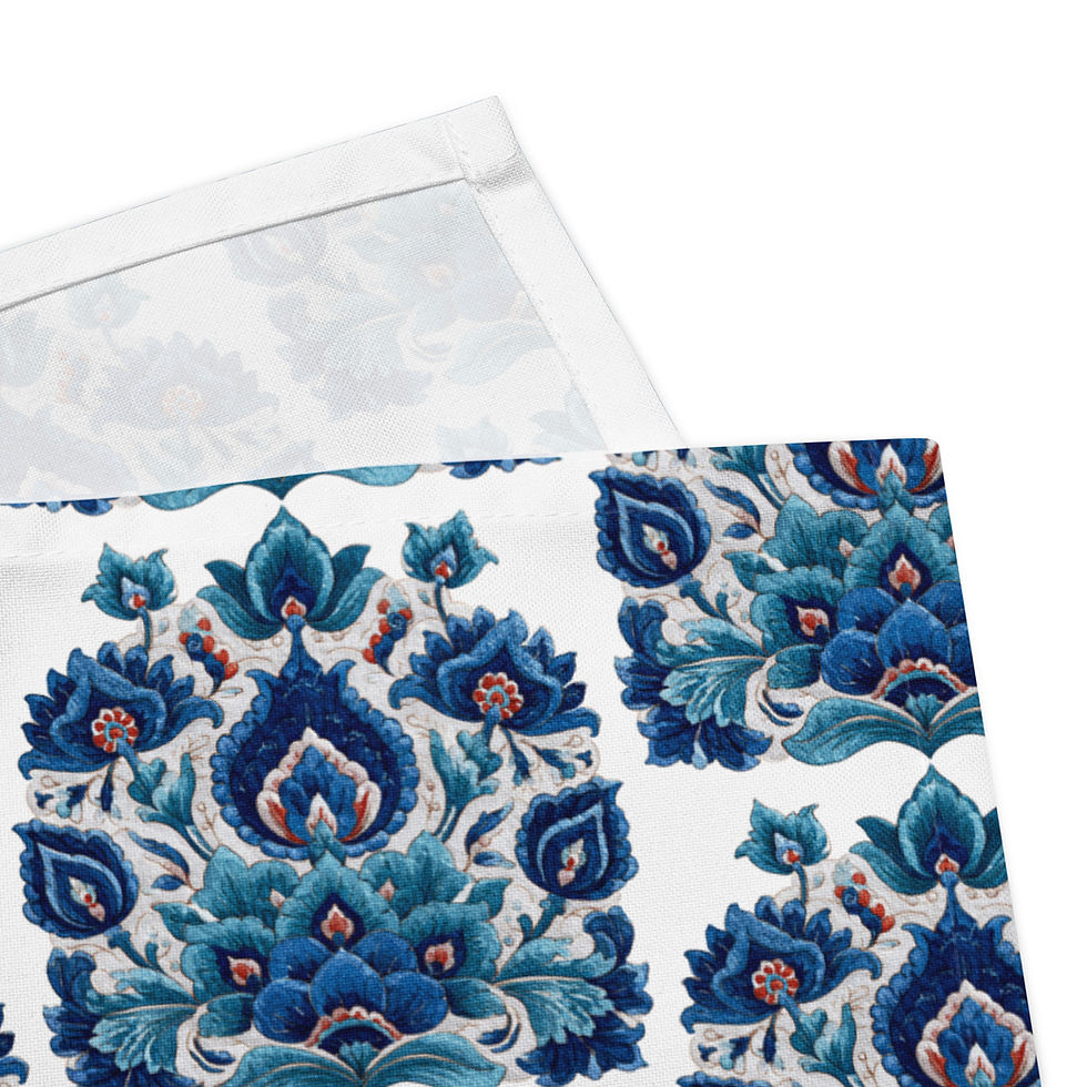 Thumbnail: Blue Ornament Cloth napkin set