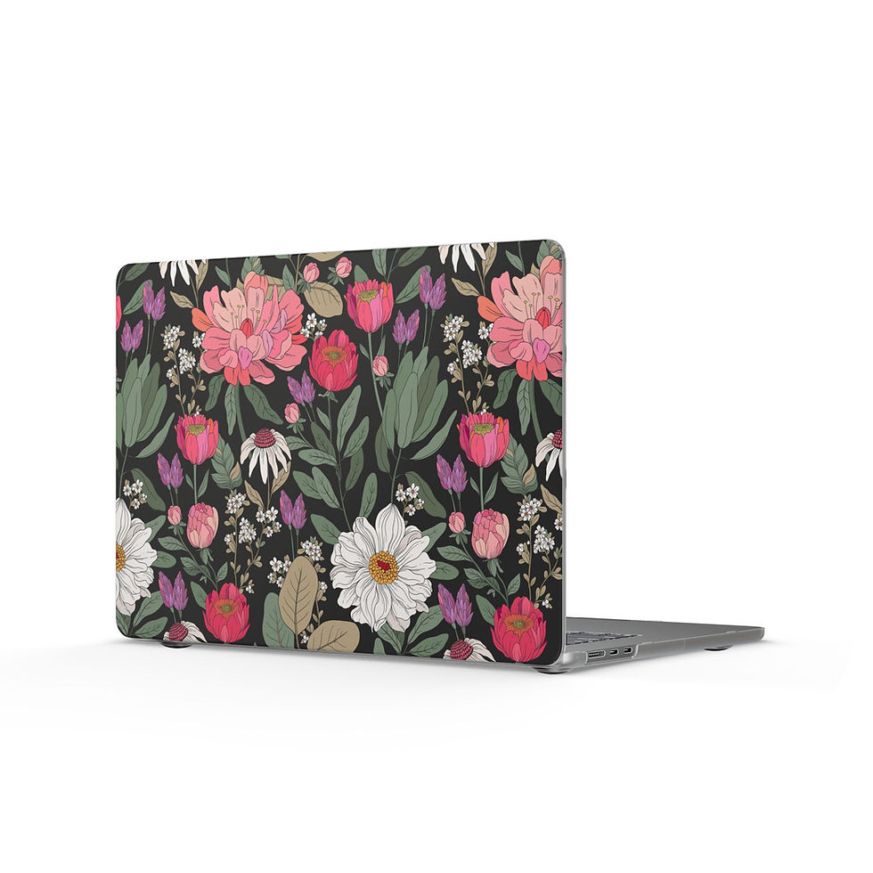 Thumbnail: Lush Floral Garden Matte MacBook Case — Dark Botanical Laptop Cover