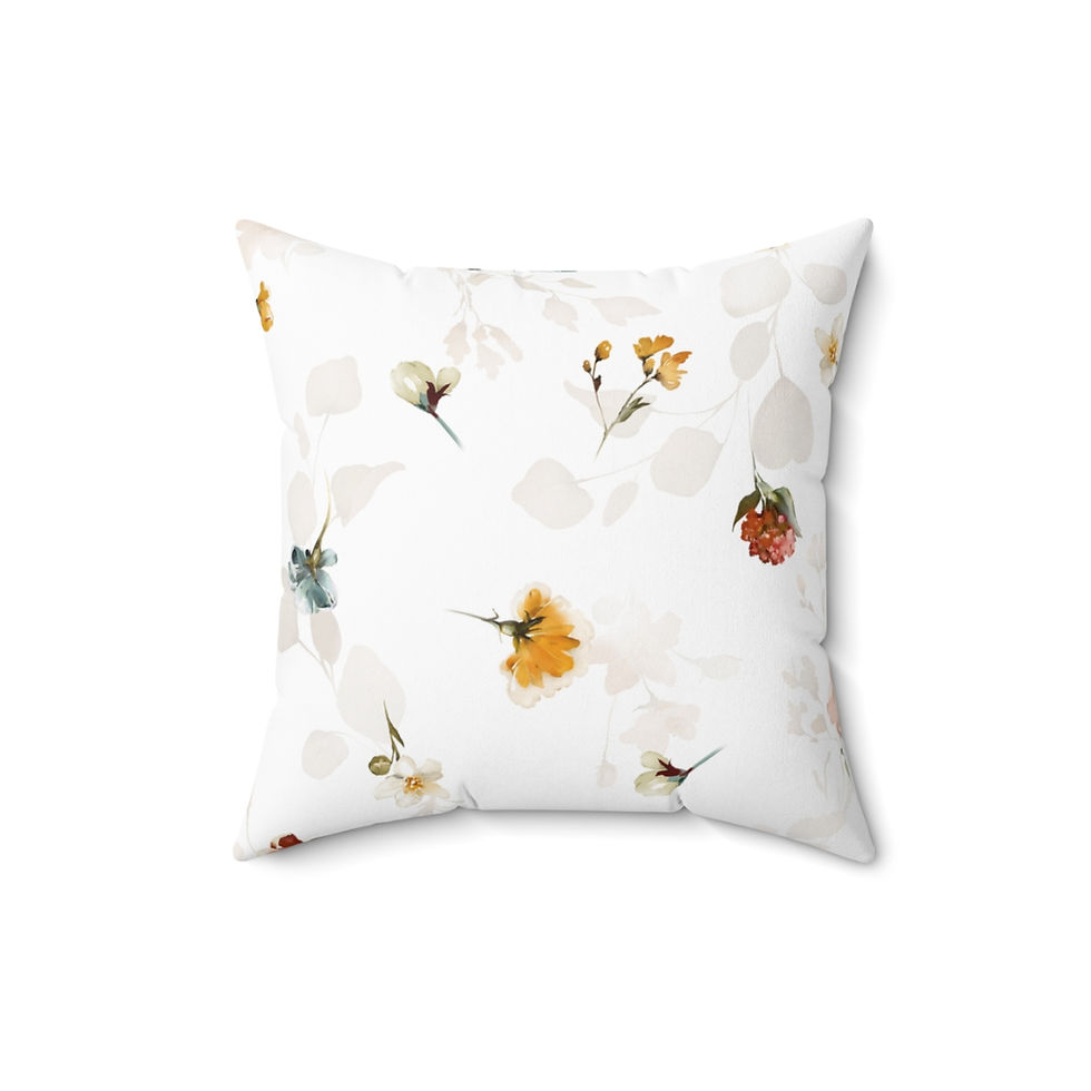 Thumbnail: Gentle Spring Faux Suede Square Pillow
