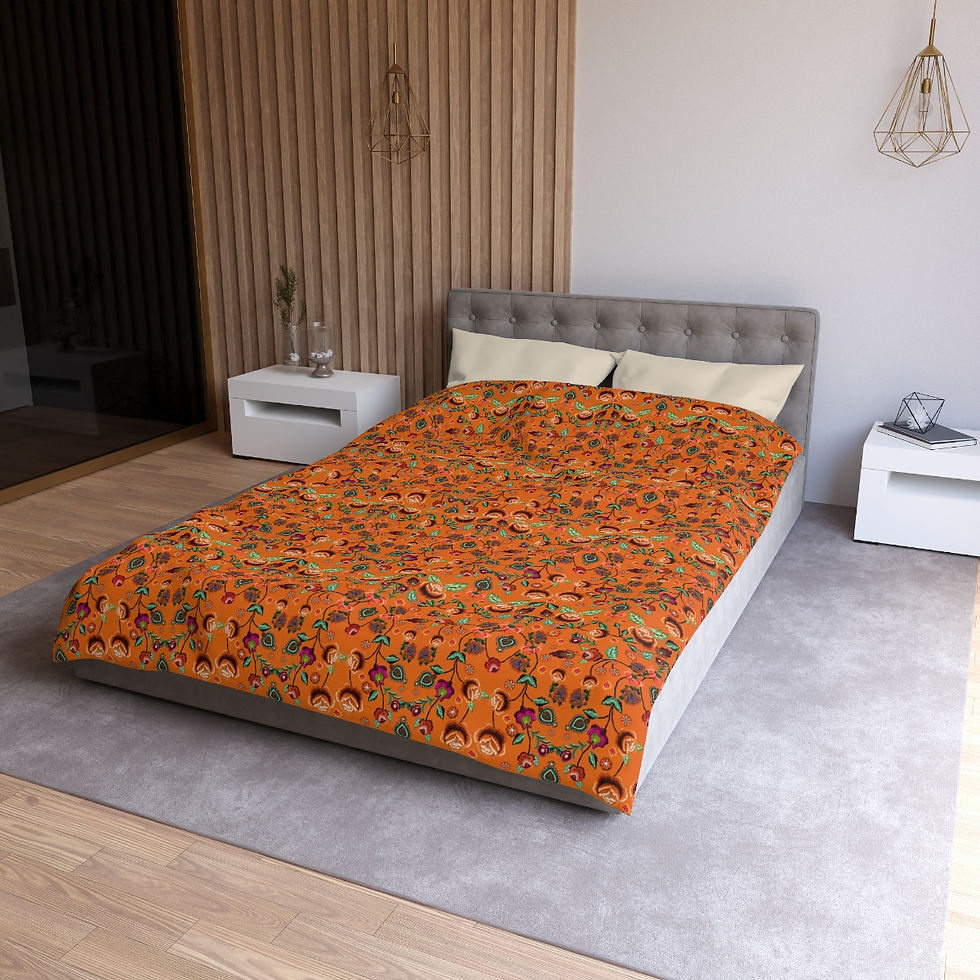 Thumbnail: Autumn's Roses Microfiber Duvet Cover