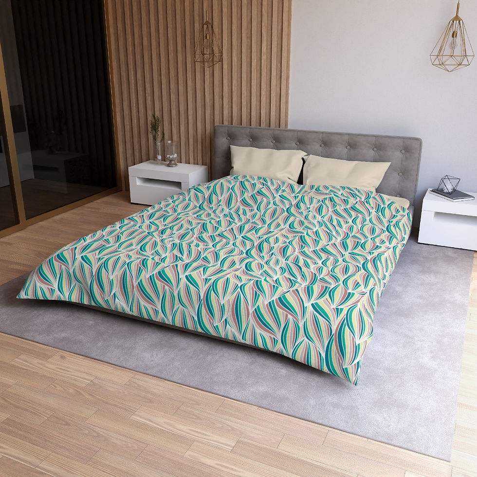 Thumbnail: Waves Microfiber Duvet Cover