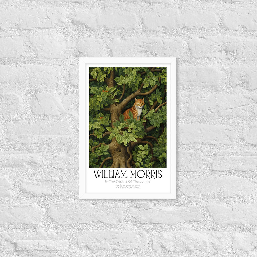 Thumbnail: William Morris "The Depths of the Jungle"Framed poster copy