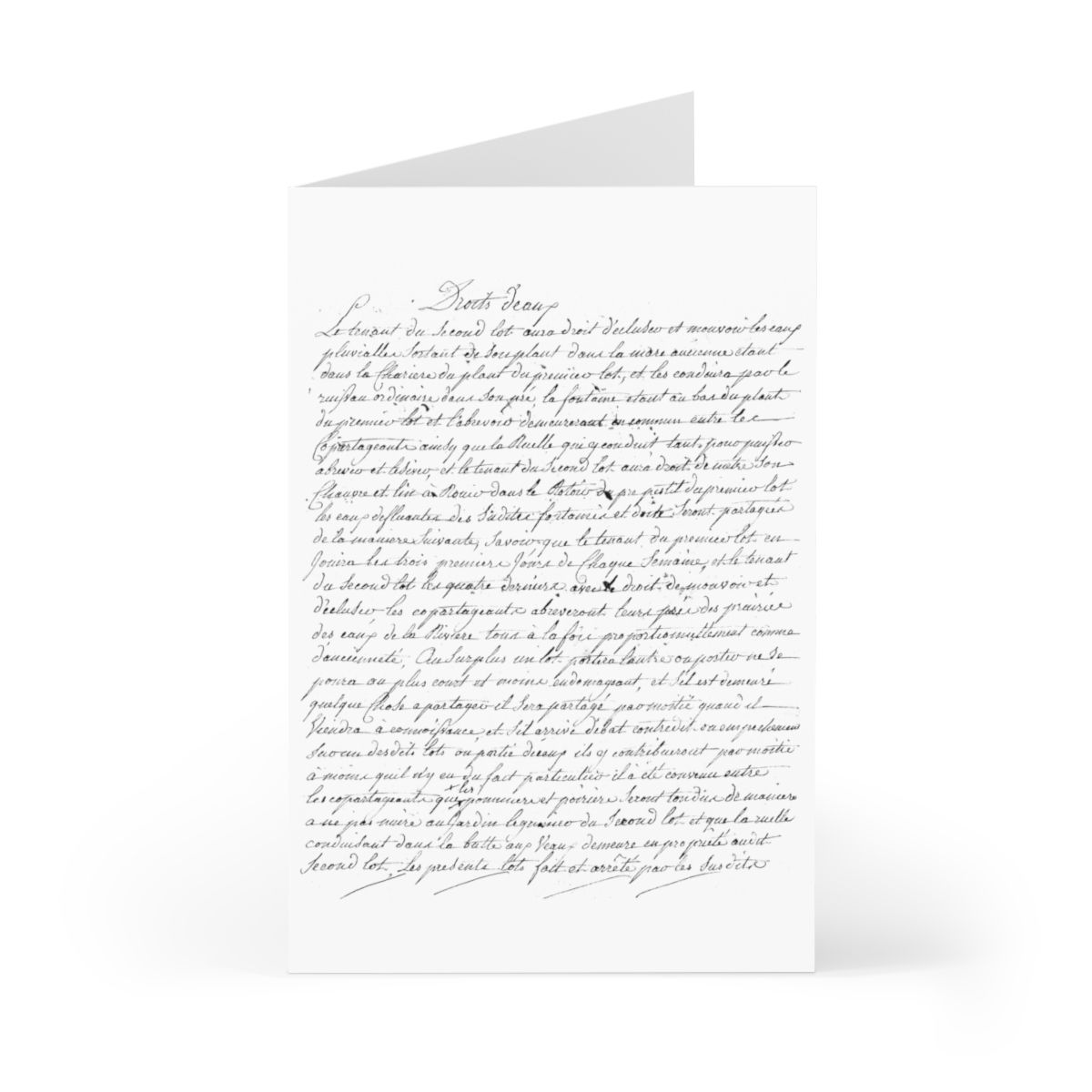 French overlay Greeting Cards (7 pcs)