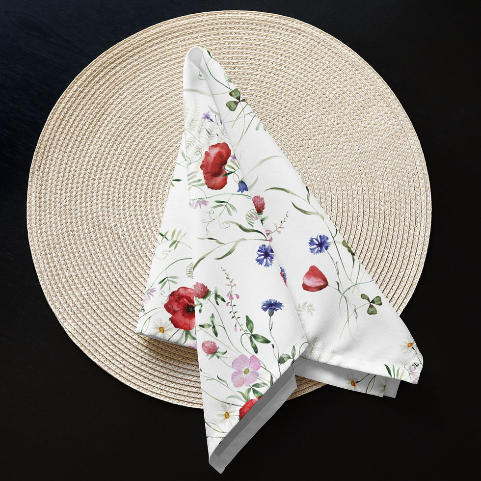 Thumbnail: Spring Wildflowers Cloth napkin set