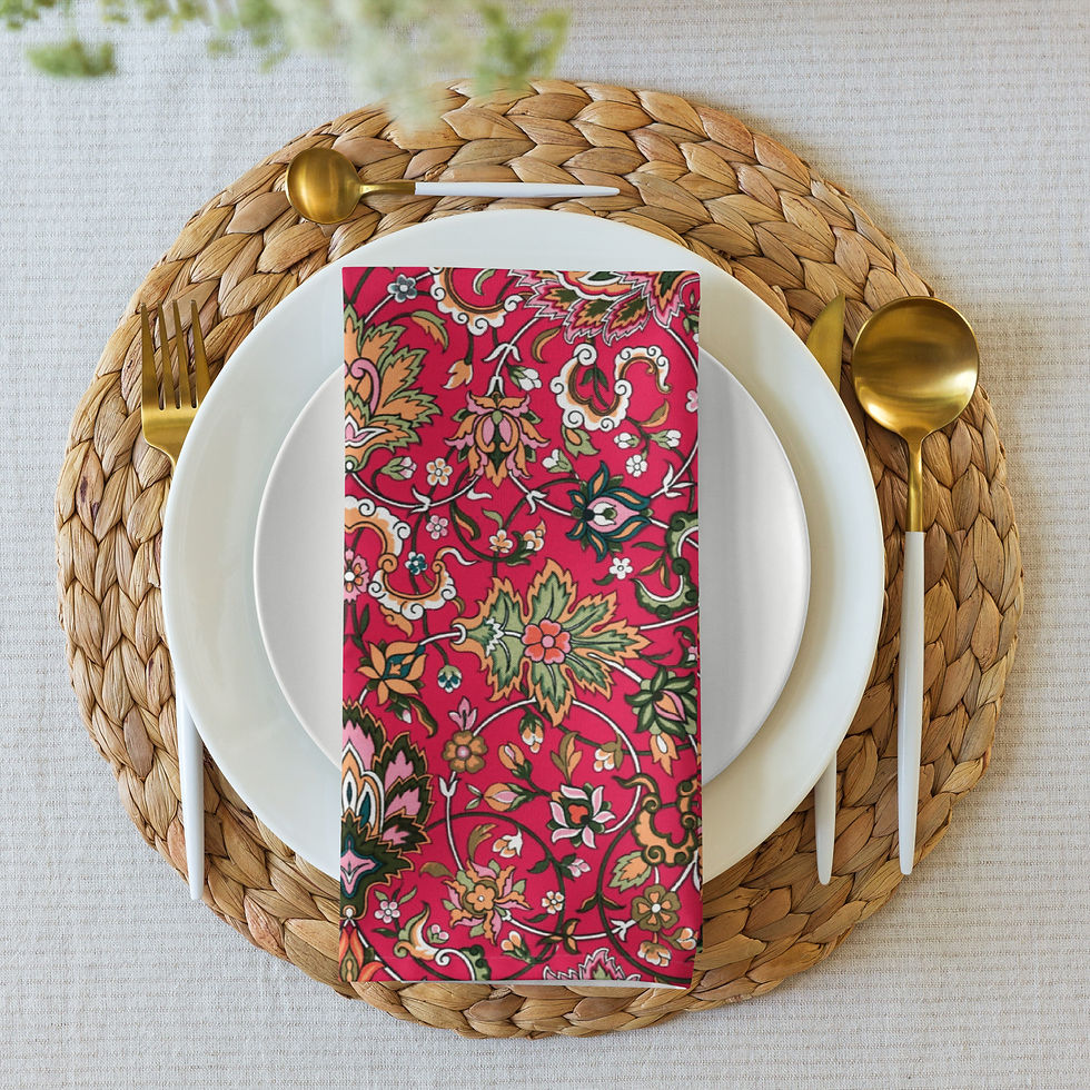 Thumbnail: Indian Inspired Cloth napkin set