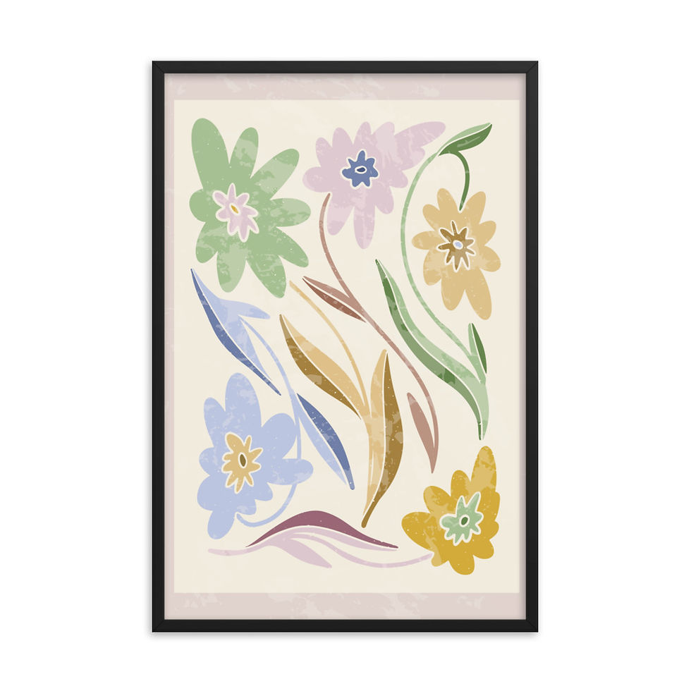 Thumbnail: Pastel Daisies Framed Poster