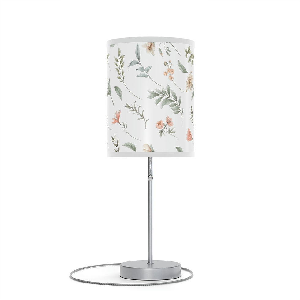 Thumbnail: Delicate Floral Lamp on a Stand, US|CA plug