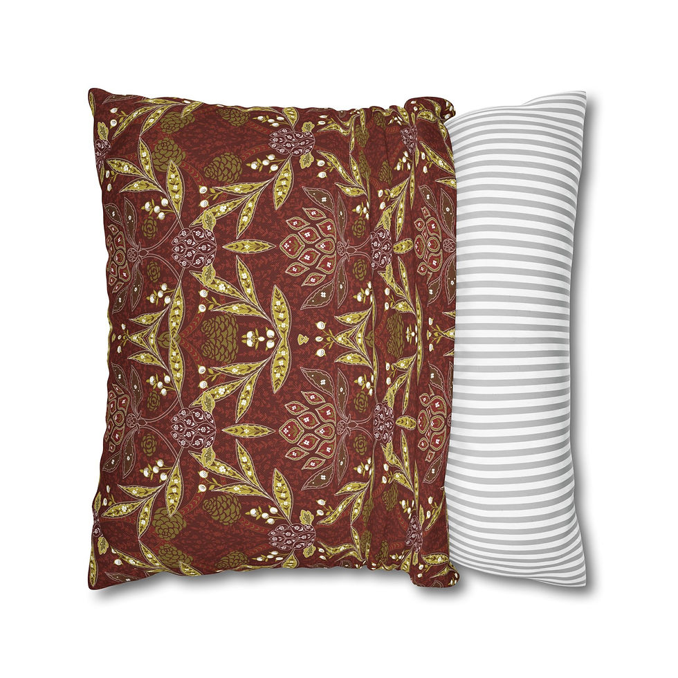 Thumbnail: Wm Morris Christmas Decorative Pillowcase