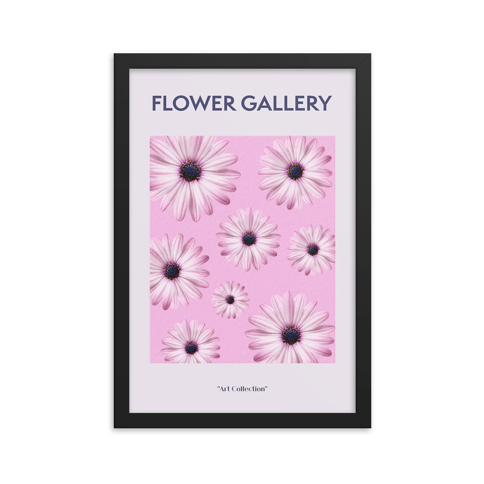 Thumbnail: Flower Gallery Daisies on Pink/lavender