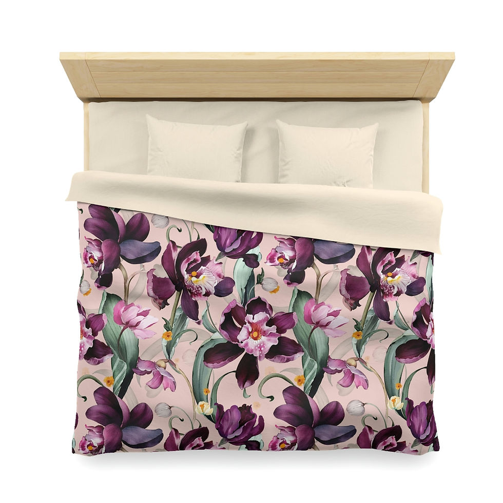 Thumbnail: Purple Iris Microfiber Duvet Cover