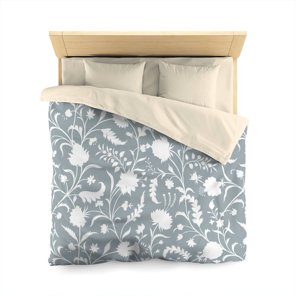 Thumbnail: Dove Gray Microfiber Duvet Cover