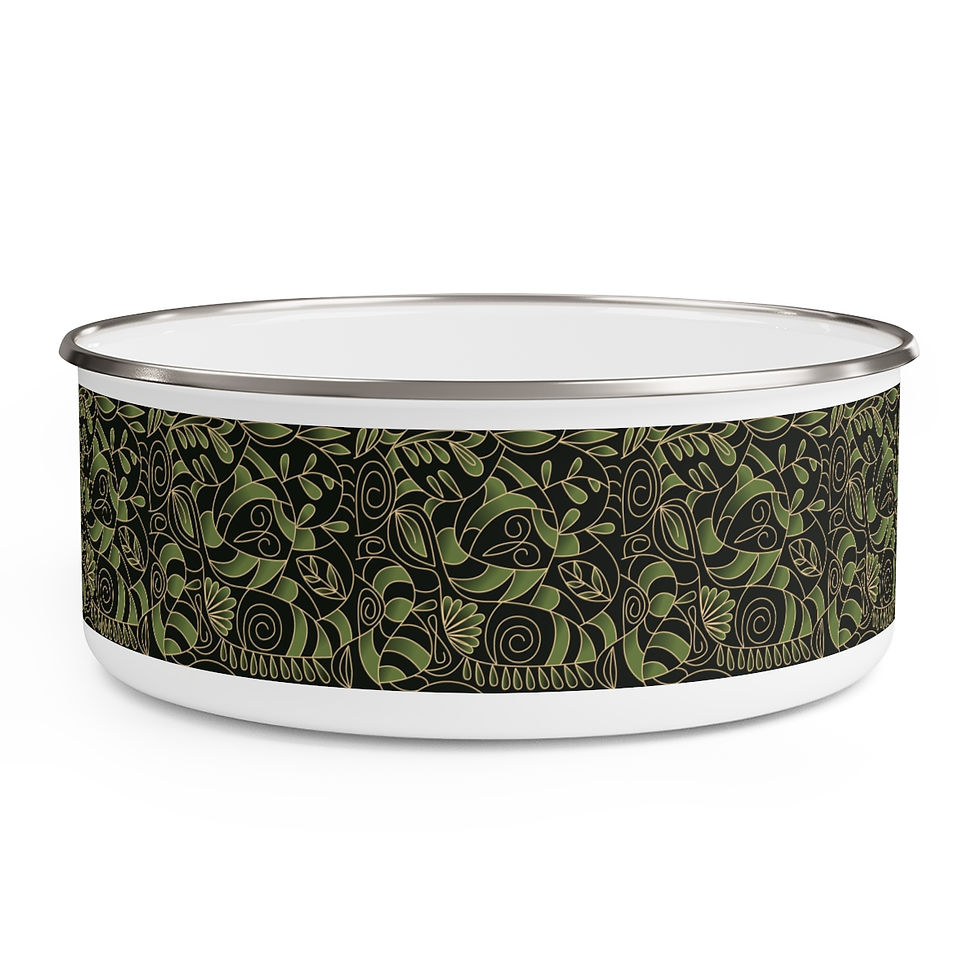 Thumbnail: Magical Forest 2   Enamel Bowl
