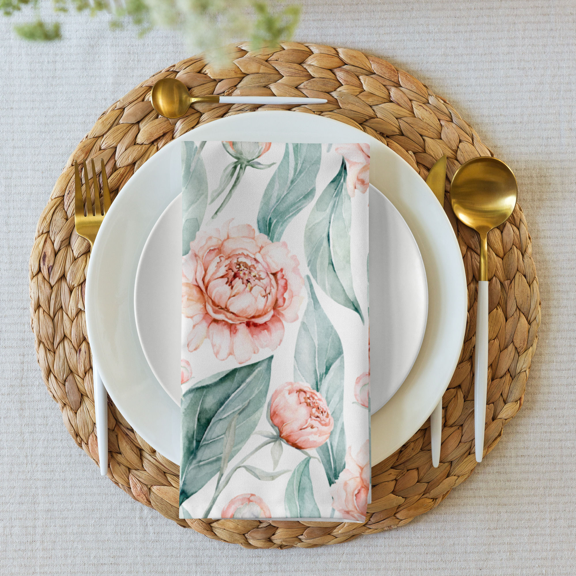 Tulips Sketches Cloth napkin set