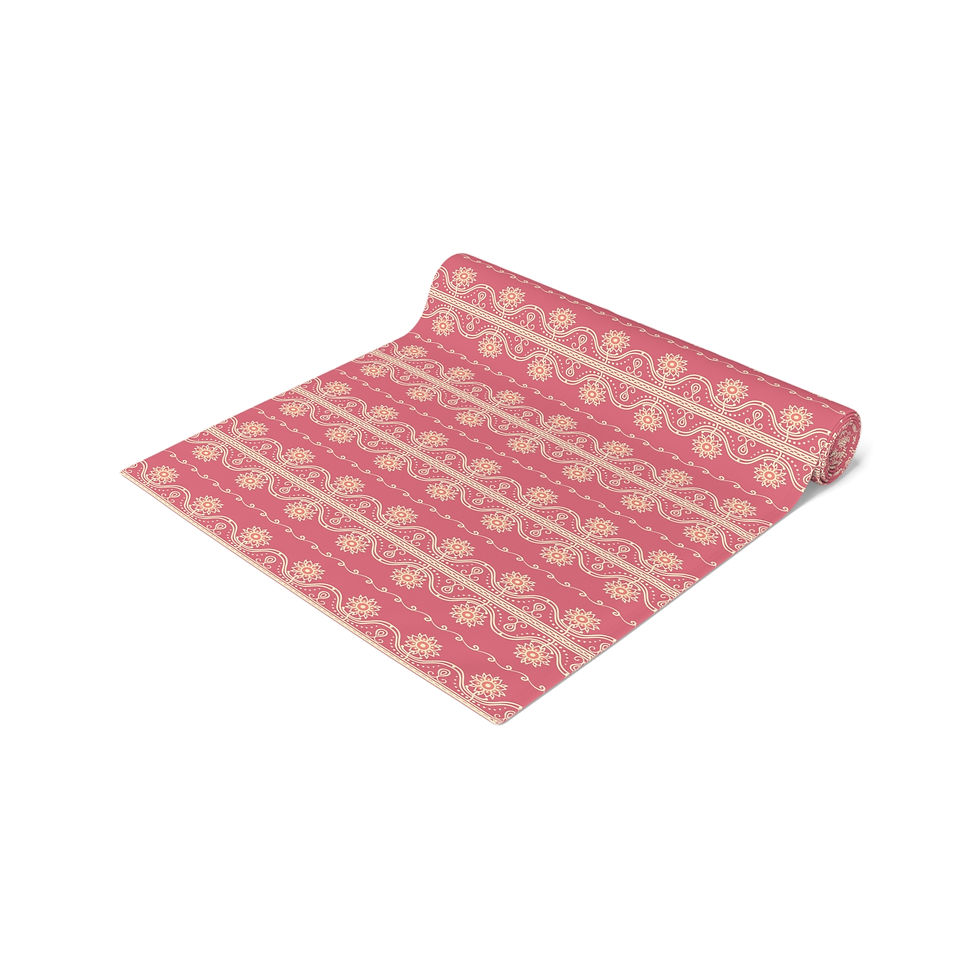 Thumbnail: Lahore Flower Elegant Floral Table Runner for Dining Room Decor