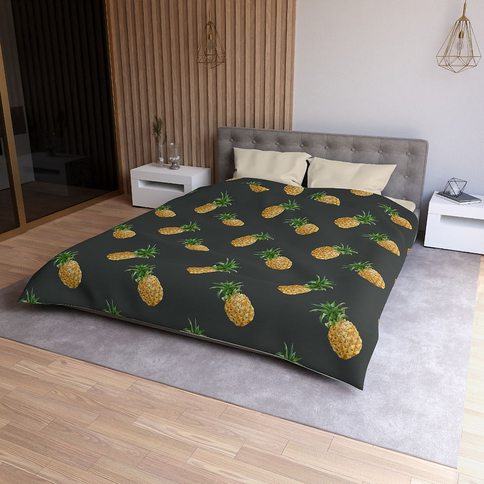 Thumbnail: Pineapple Life Microfiber Duvet Cover