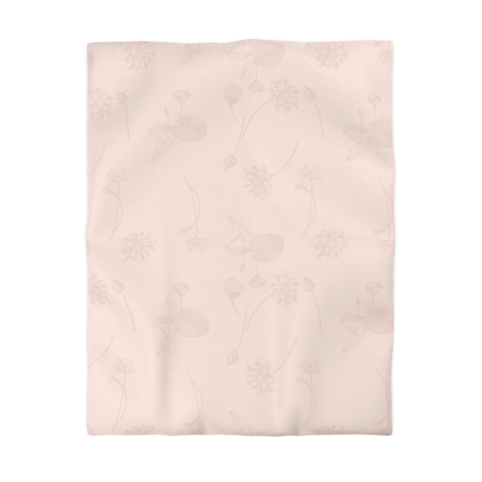 Thumbnail: Nelumbo (Peach) Solid Microfiber Duvet Cover