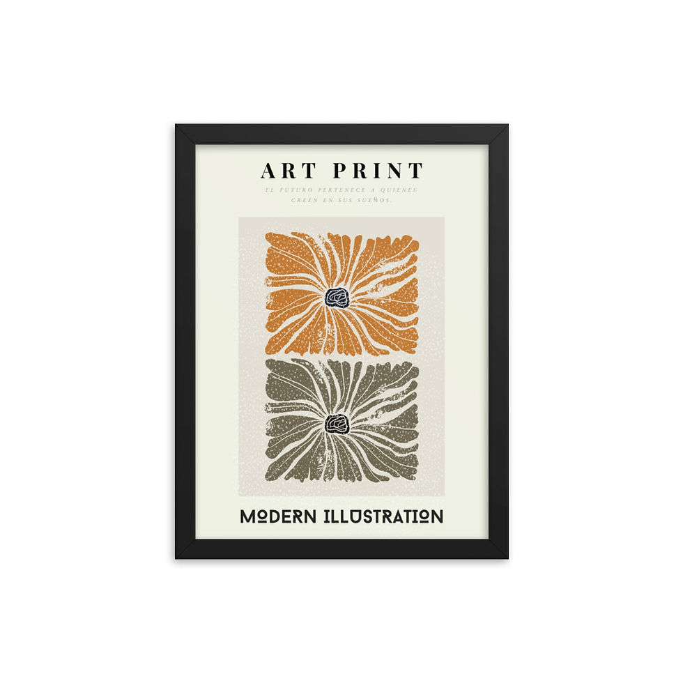 Thumbnail: Art Print Modern Ilustration Framed poster