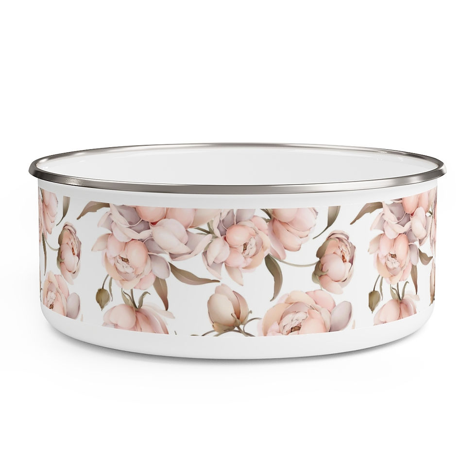 Thumbnail: Peony Bliss Enamel Bowl