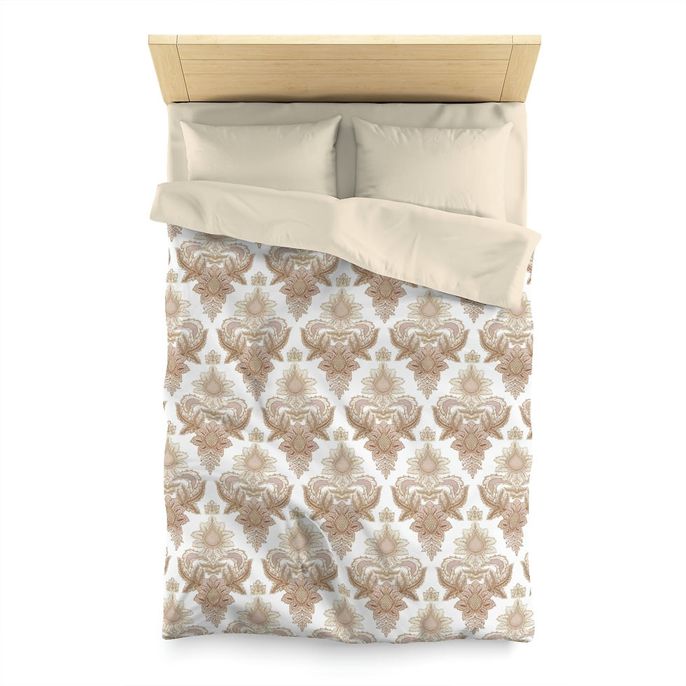 Thumbnail: Budapest Damask Microfiber Duvet Cover