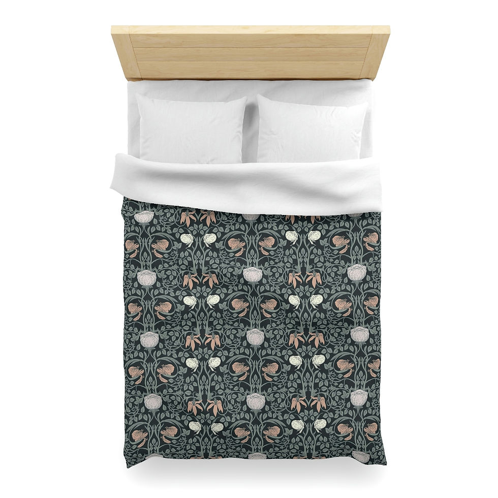 Thumbnail: William Morris Inspiration Microfiber Duvet Cover