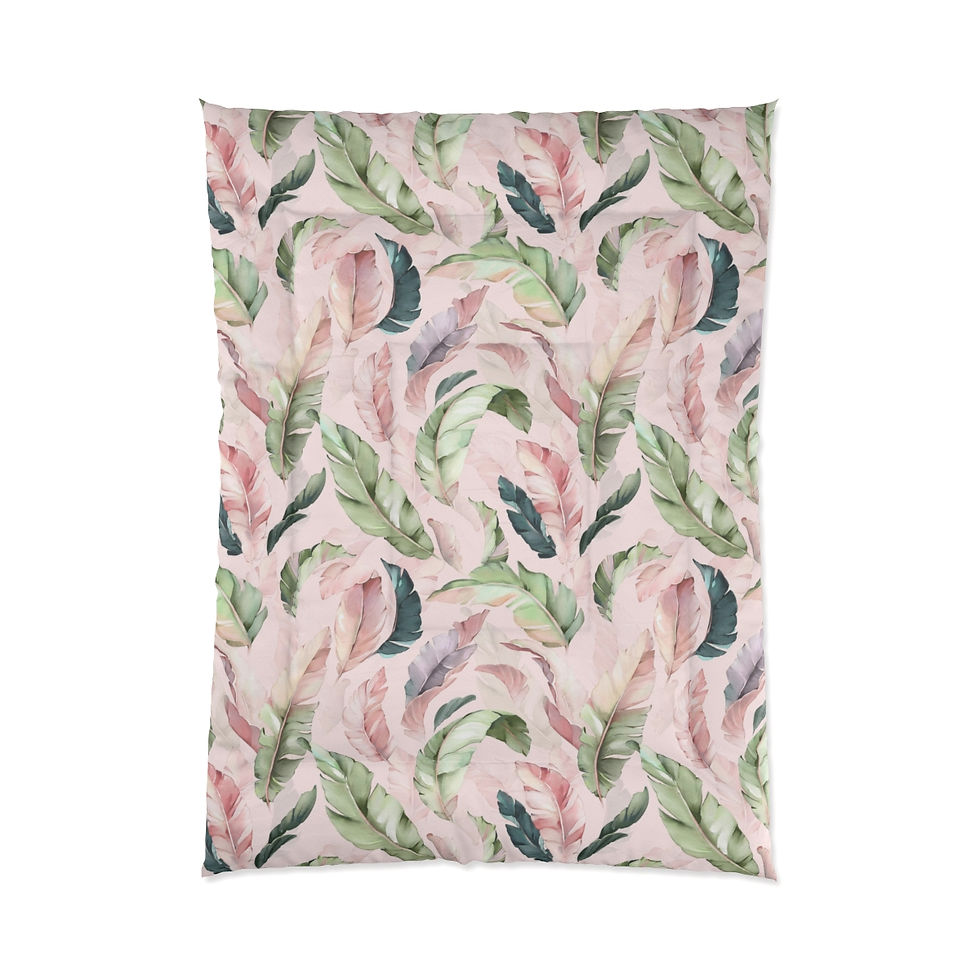 Thumbnail: Beautiful Leaves (Pink) Comforter
