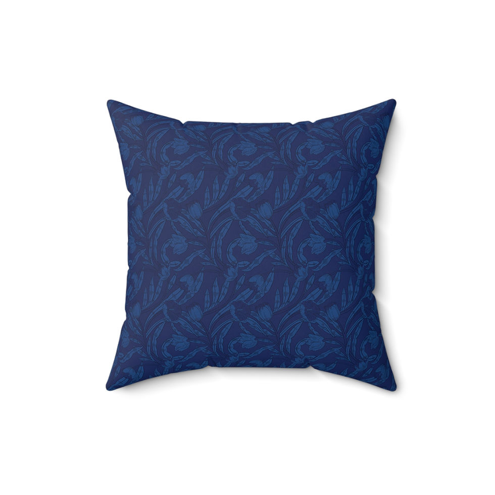 Thumbnail: Sheera Compl.Elegant Floral Design Spun Polyester Square Pillow