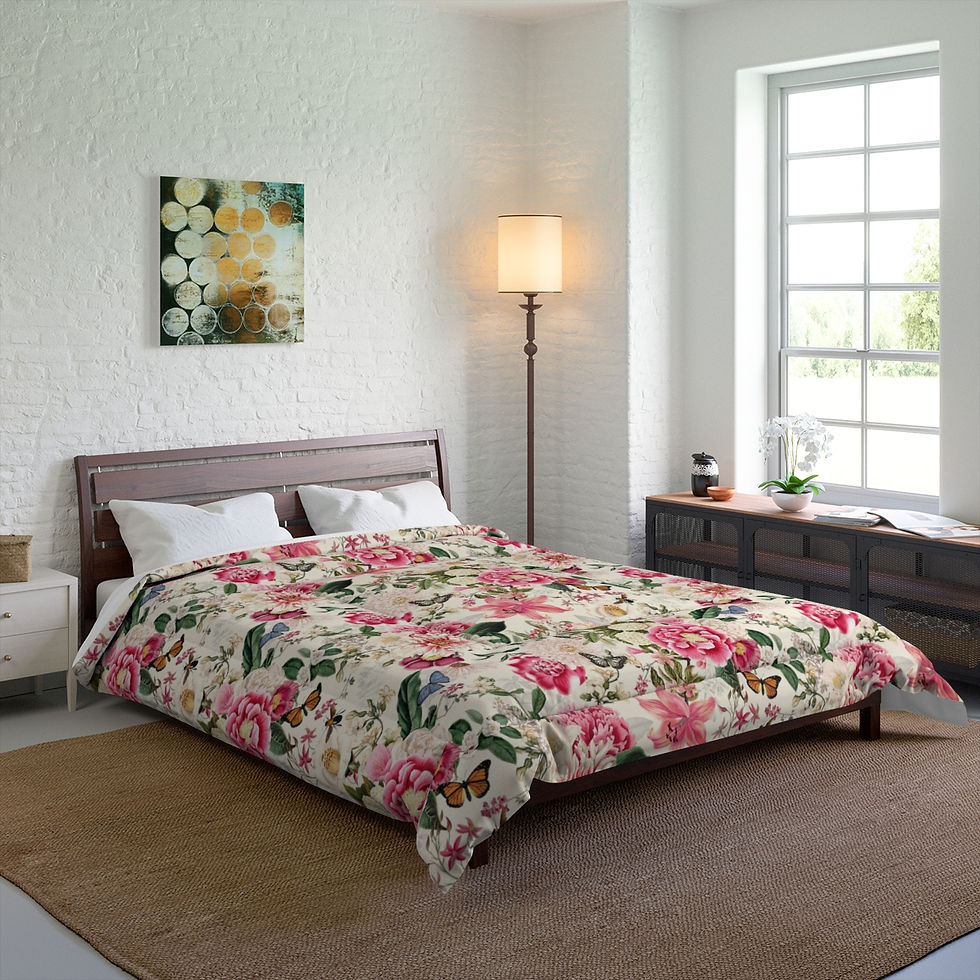 Thumbnail: Floral Creme Comforter