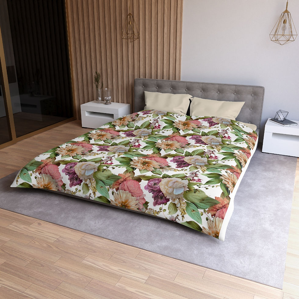 Thumbnail:  Floral Party Microfiber Duvet Cover