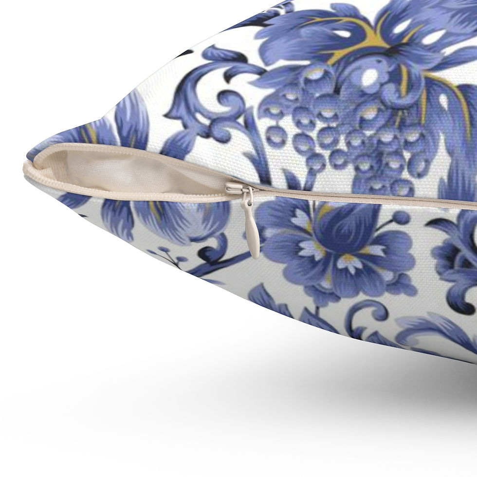 Thumbnail: Bailey White Spun Polyester Square Pillow