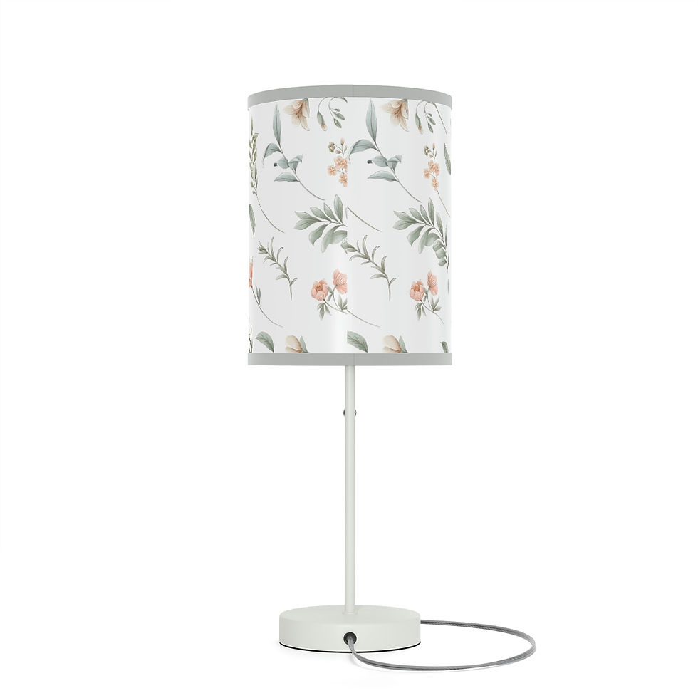 Thumbnail: Delicate Floral Lamp on a Stand, US|CA plug