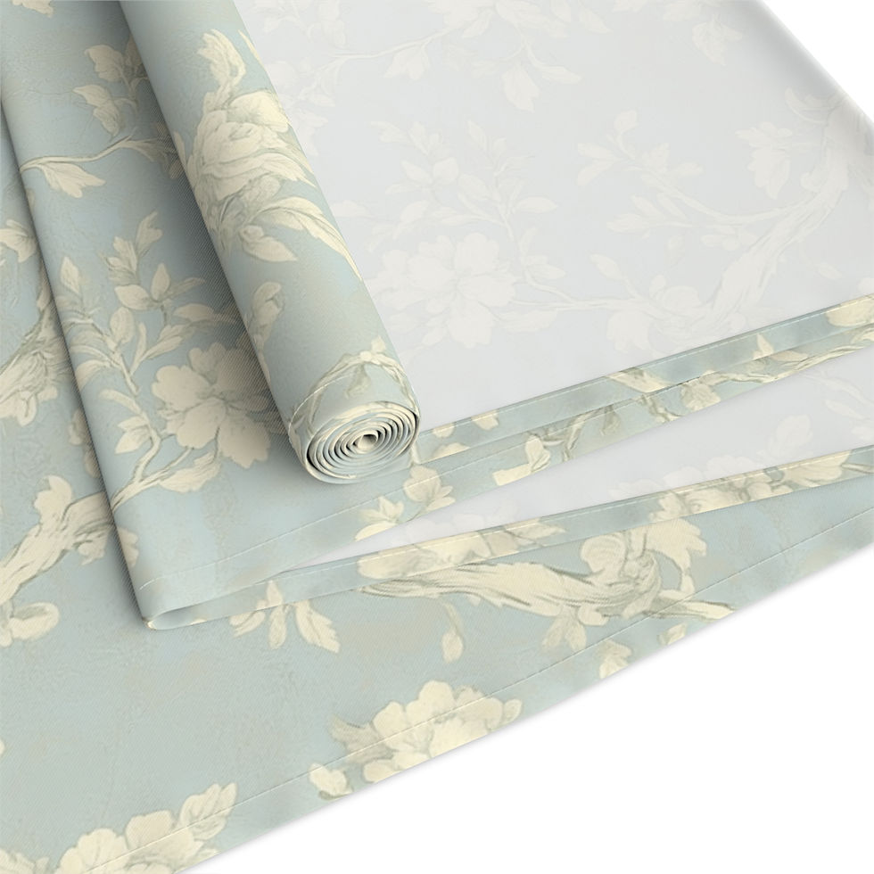 Thumbnail: Vintage Toile de Jouy Table Runner for Dining Room Decor