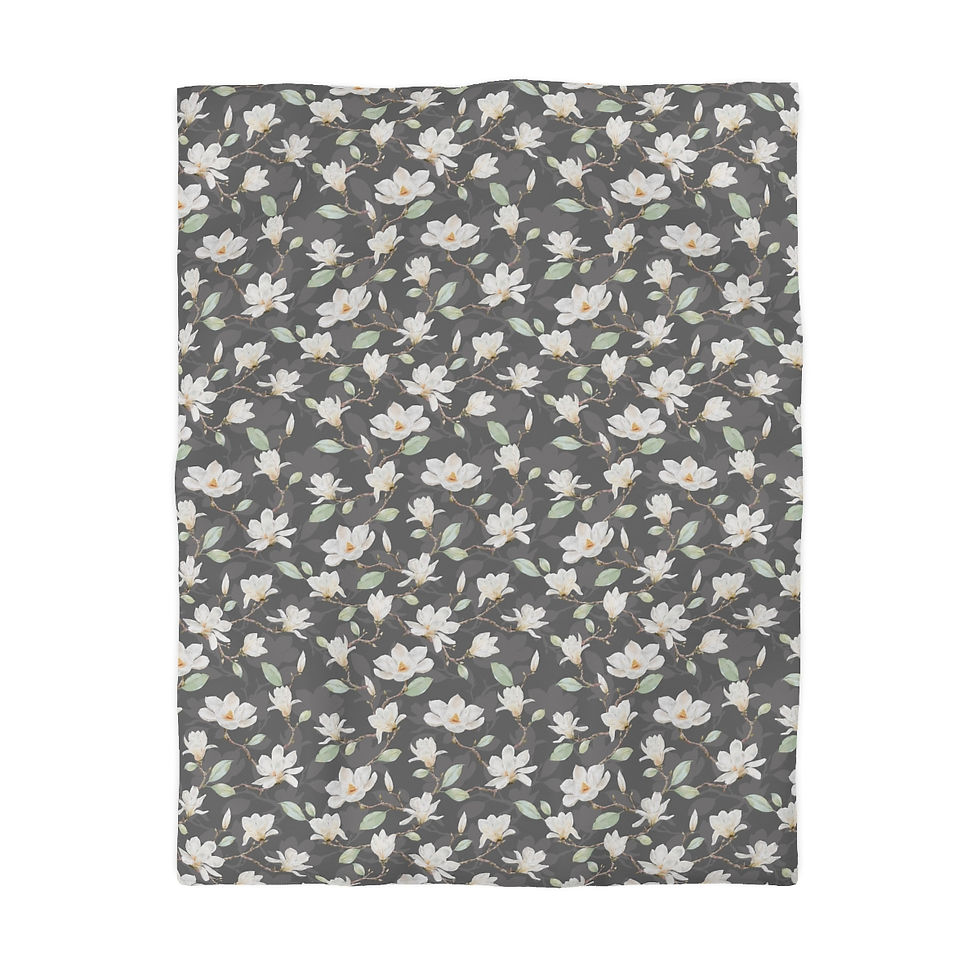 Thumbnail: Magnolia Microfiber Duvet Cover