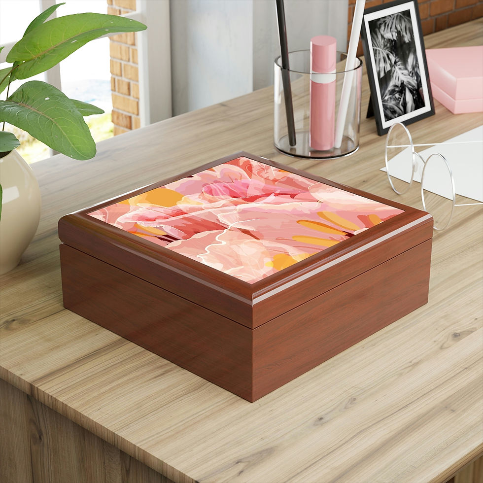 Thumbnail: Beautiful Watercolor Irises Jewelry Box