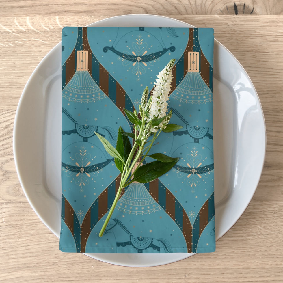 Thumbnail: Rocking horse Green Napkins