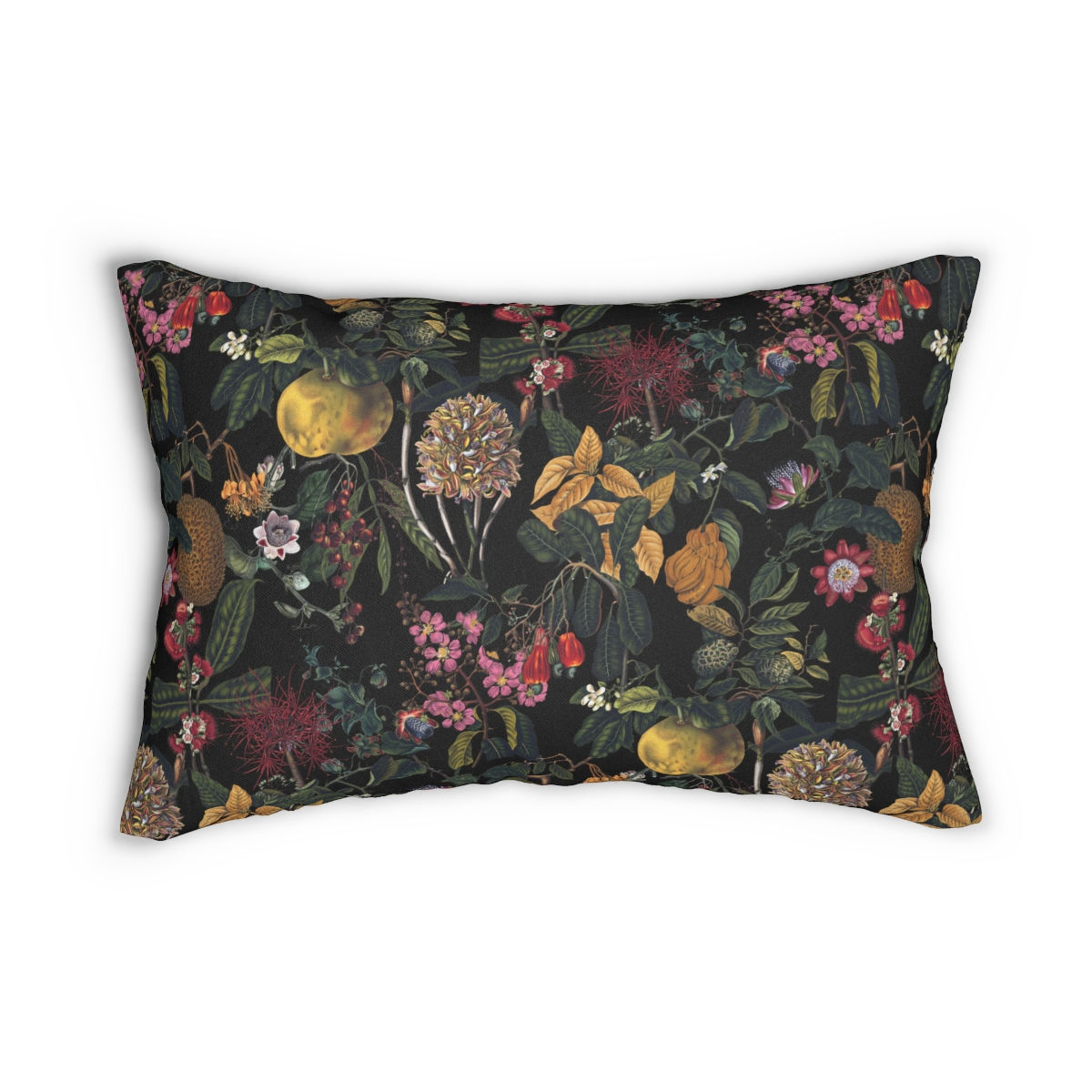 Exquisite Devotion (Olive Green) Spun Polyester Lumbar Pillow