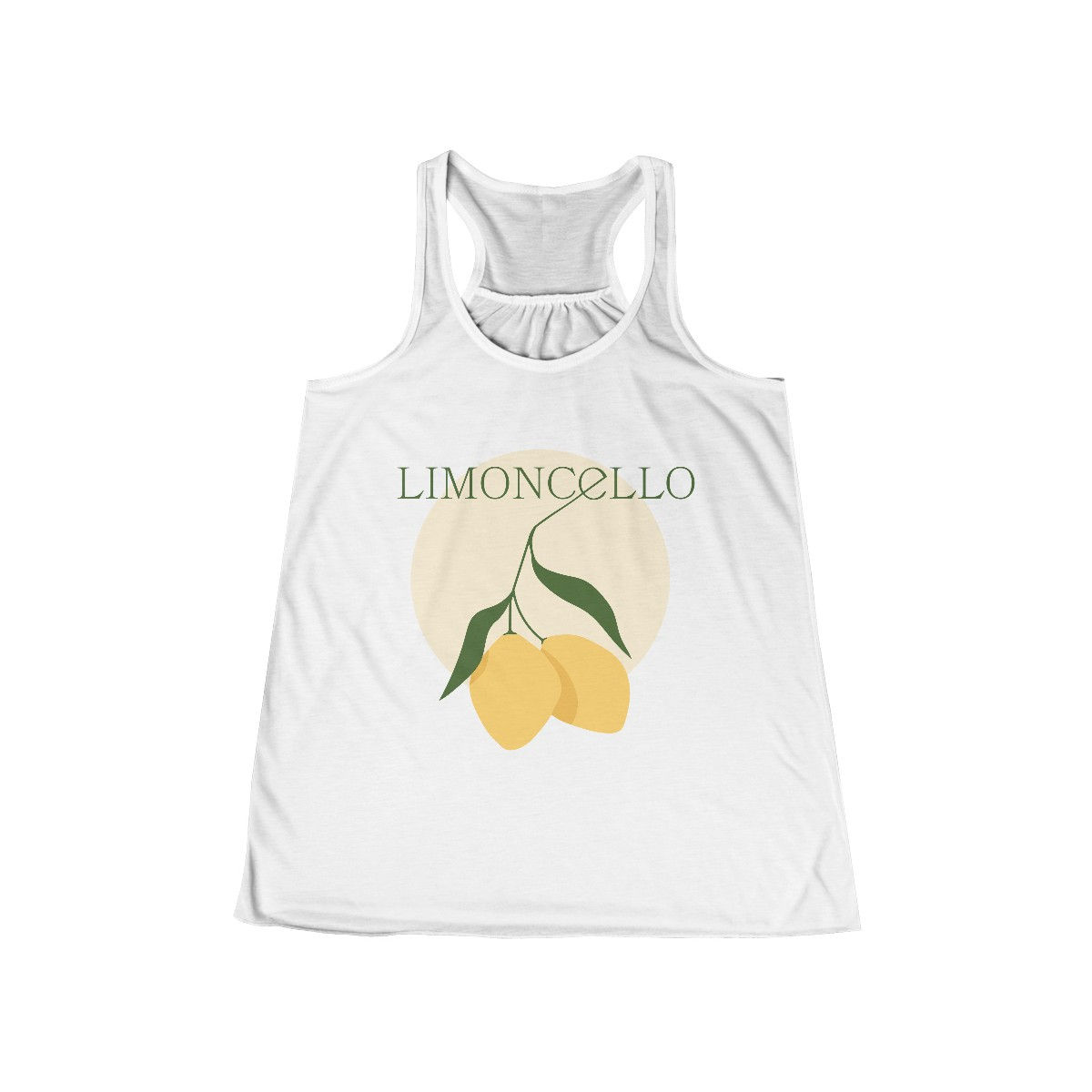 Amalfi Coast Lemons Women's Flowy Racerback Tank
