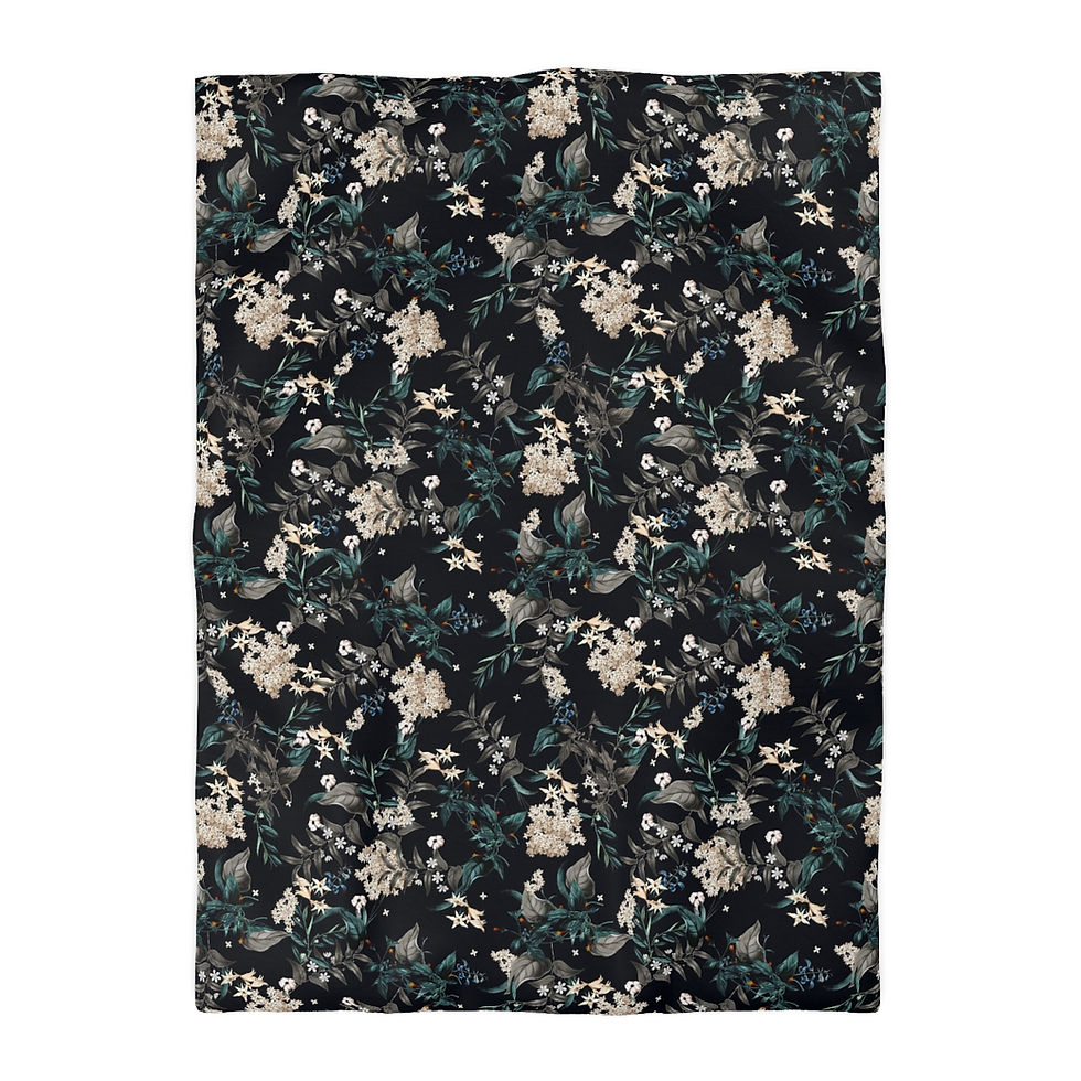Thumbnail: Essence (Black) Microfiber Duvet Cover