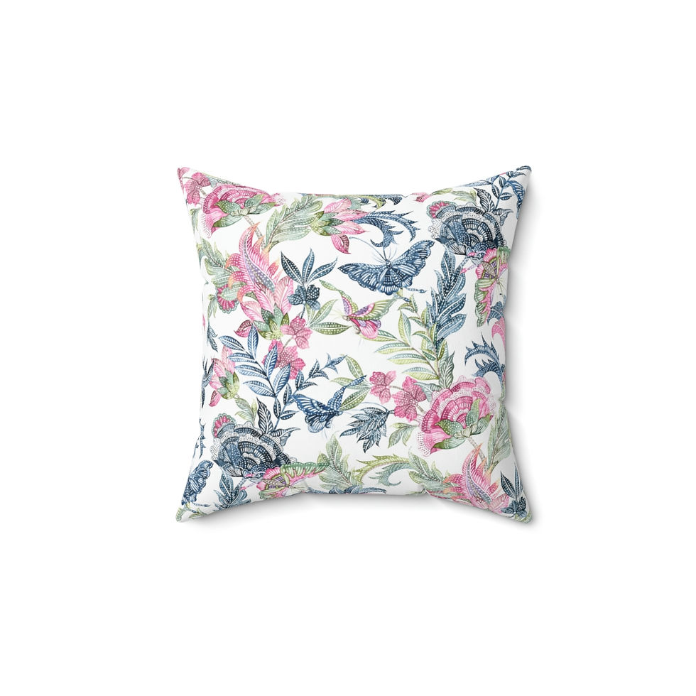 Thumbnail: Batik Spun Polyester Square Pillow