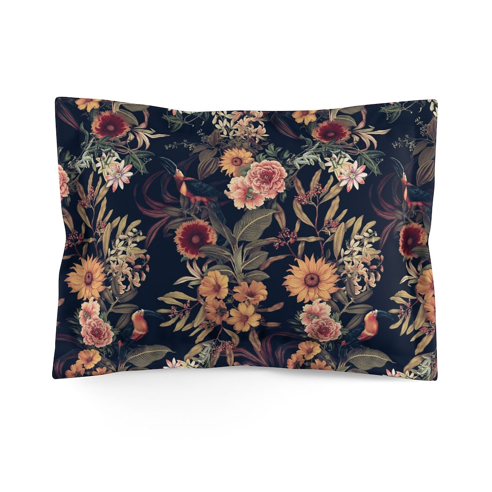 Thumbnail: Dark Garden Microfiber Pillow Sham