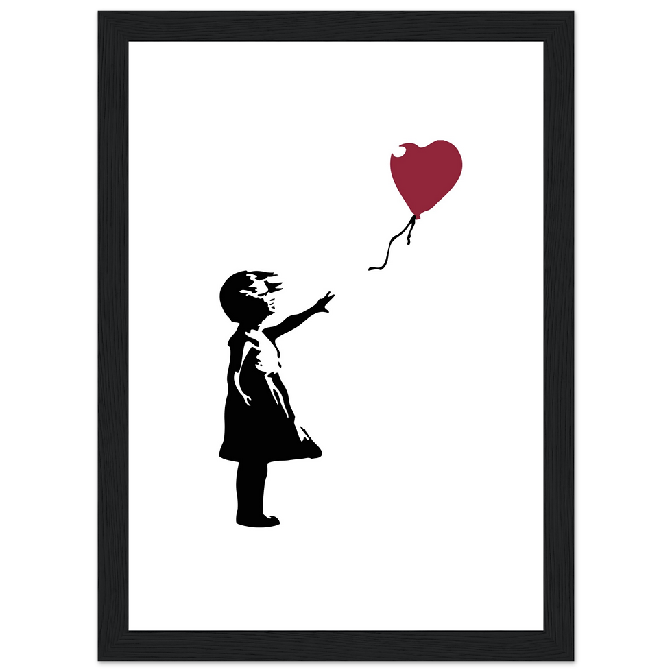 Thumbnail: Banksy the Girl With a Red Balloon Artwork Poster