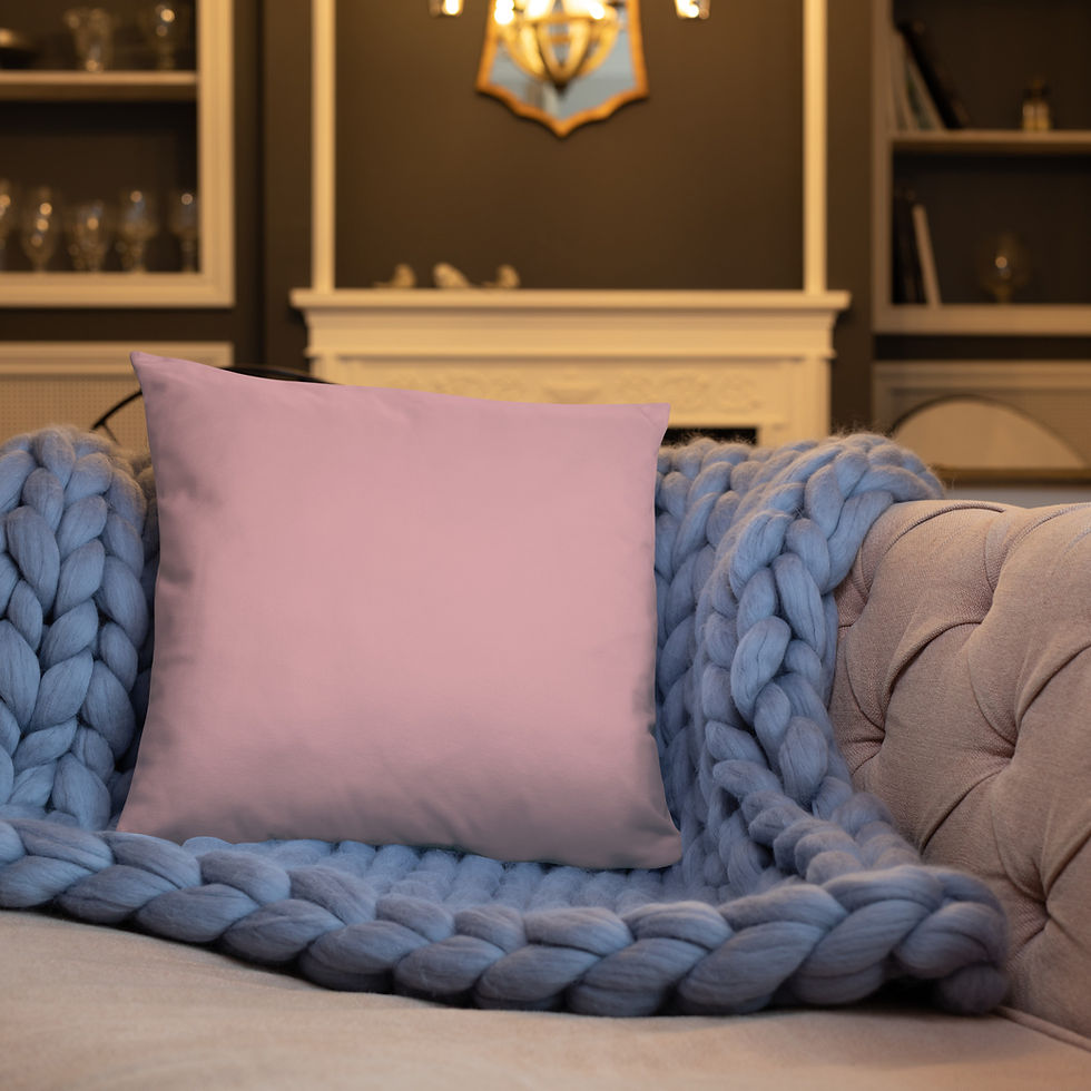 Thumbnail: Tropical Palace Chinoiserie (Pink) Basic Pillow 