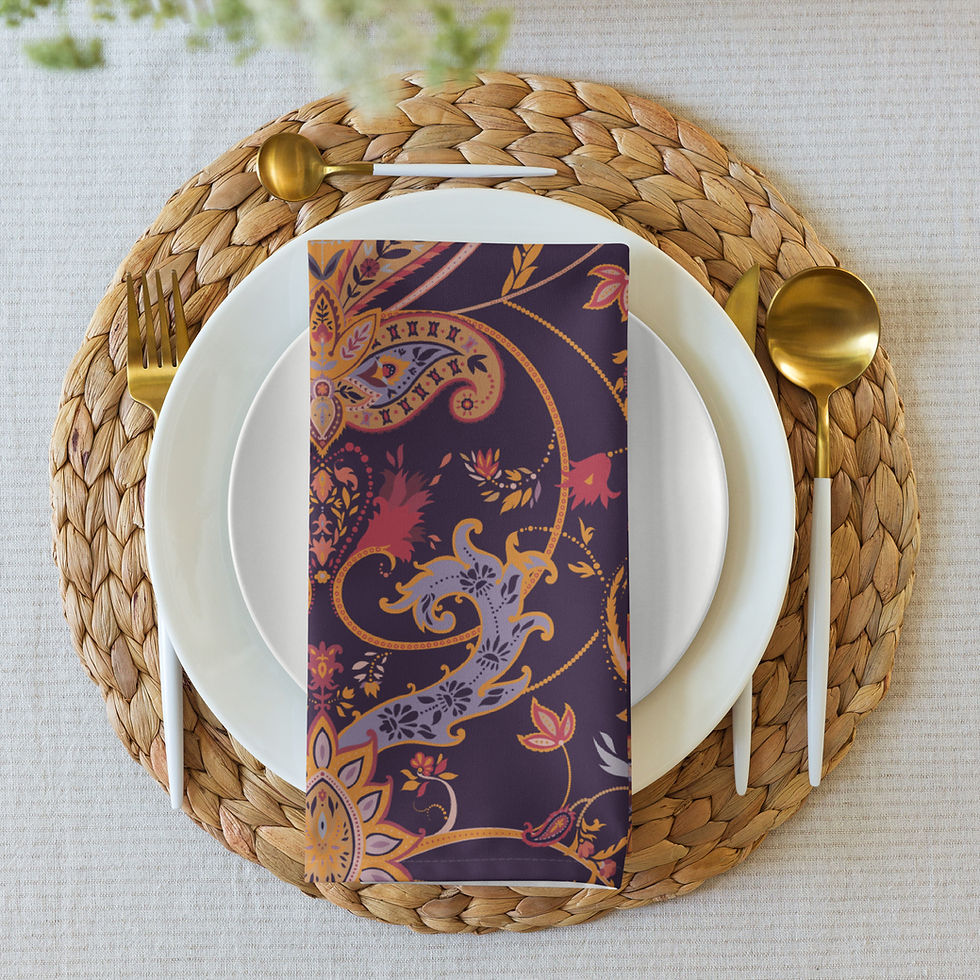 Thumbnail: Tealee Cloth napkin set copy