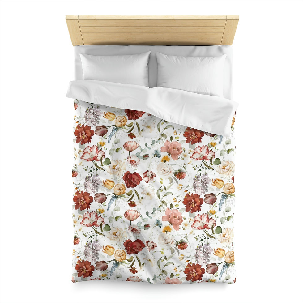 Thumbnail: Summer Garden Microfiber Duvet Cover