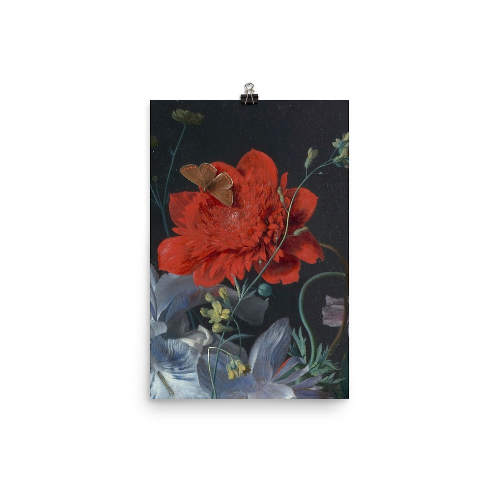 Thumbnail: Antique Vintge Peony Wall Poster