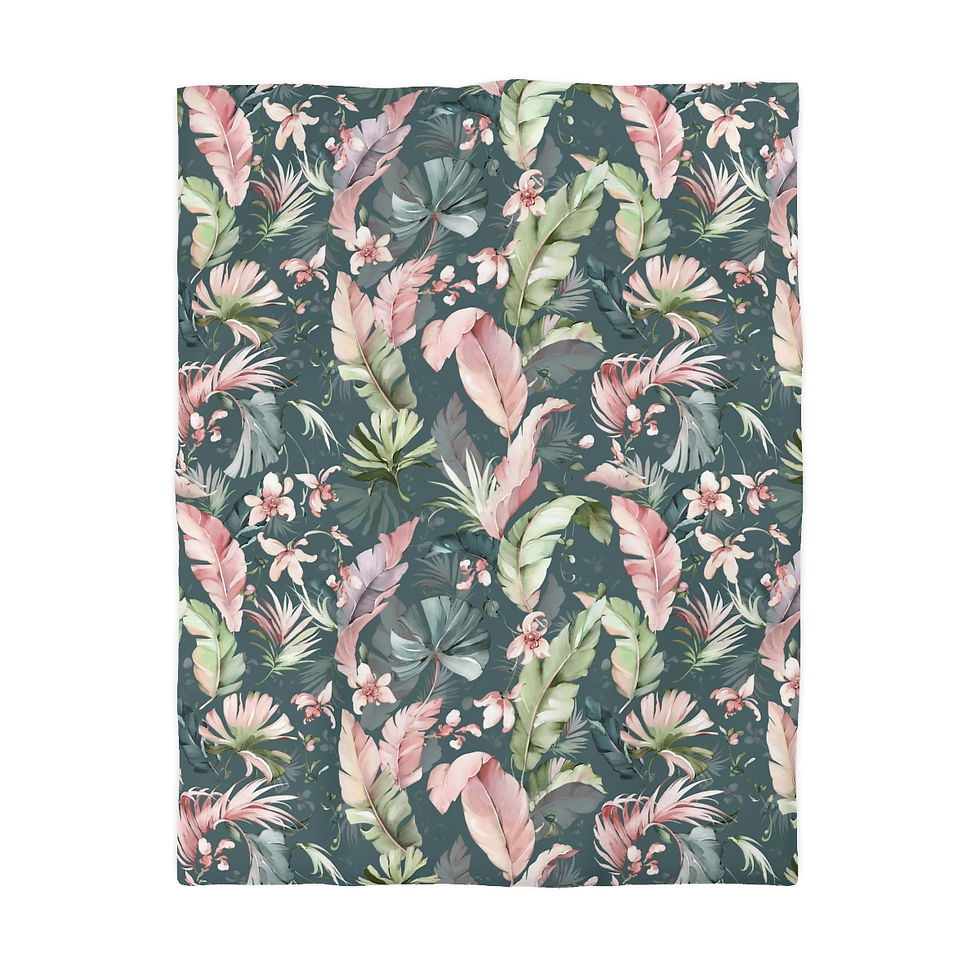 Thumbnail: Beautiful Leaves Microfiber Duvet Cover
