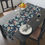 Thumbnail: Nelumbo (Midnight) Table Runner, Elegant Cotton-Poly Table Decor
