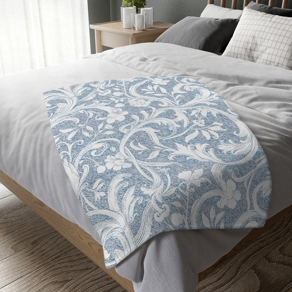 Thumbnail: Velveteen Microfiber Blanket (Two-sided print) - Victoria Sarah