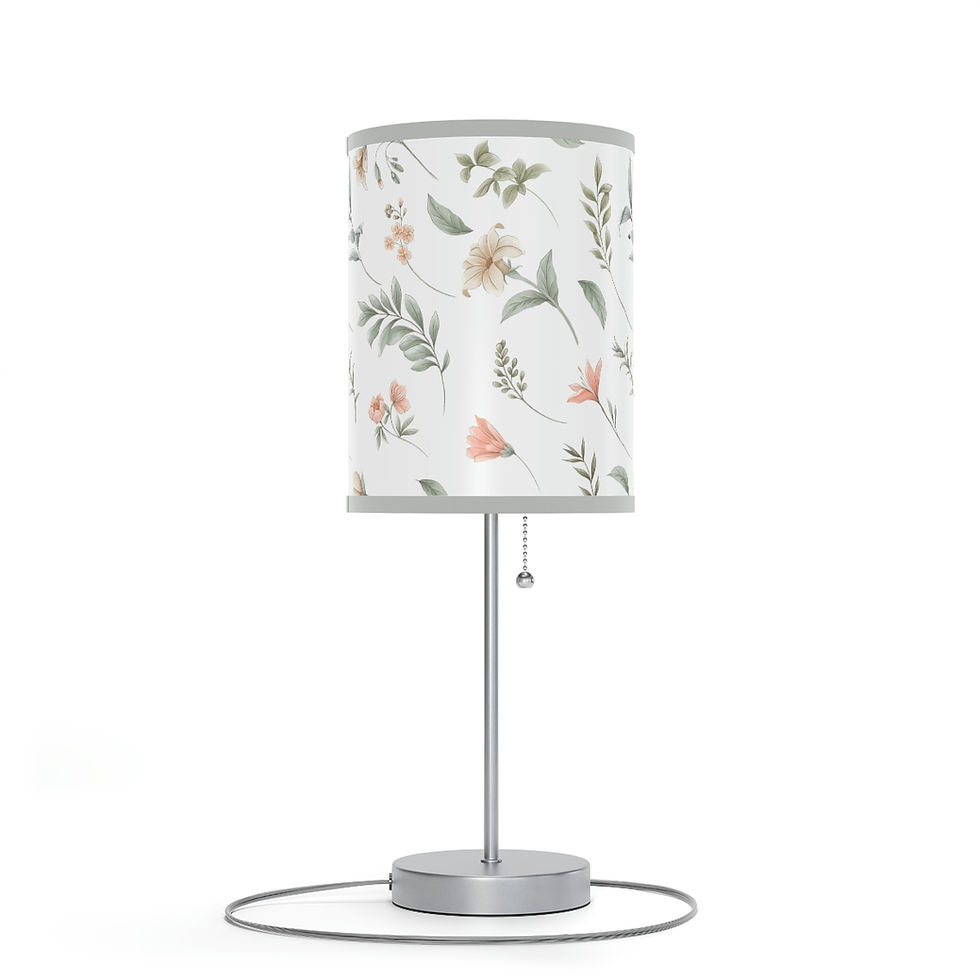 Thumbnail: Delicate Floral Lamp on a Stand, US|CA plug