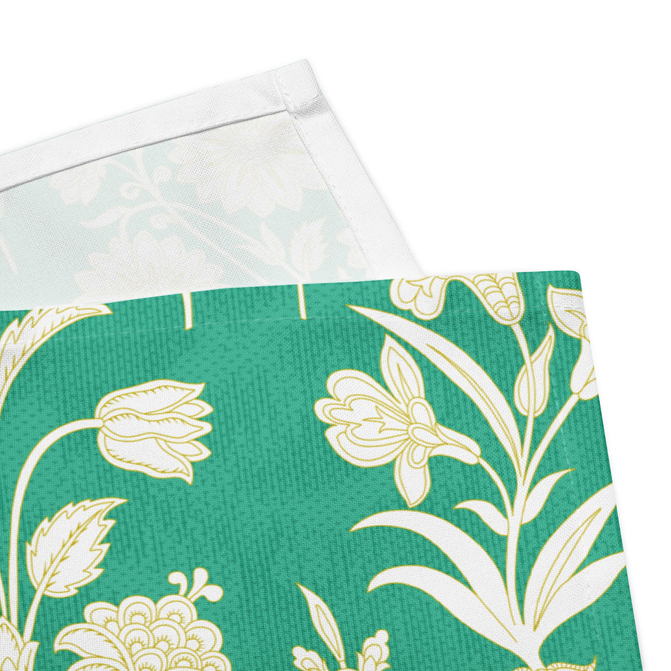 Thumbnail: Malabar (Green Sunshine) Cloth napkin set