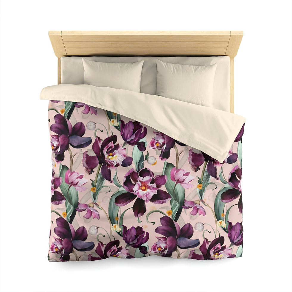 Thumbnail: Purple Iris Microfiber Duvet Cover